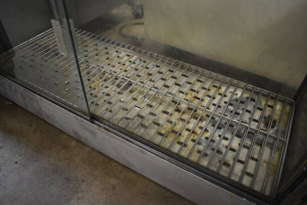 Metal Countertop Electric Powered Warming Cabinet Merchandiser. 36x14x23.5. Tested and Working! - Image 3 of 10