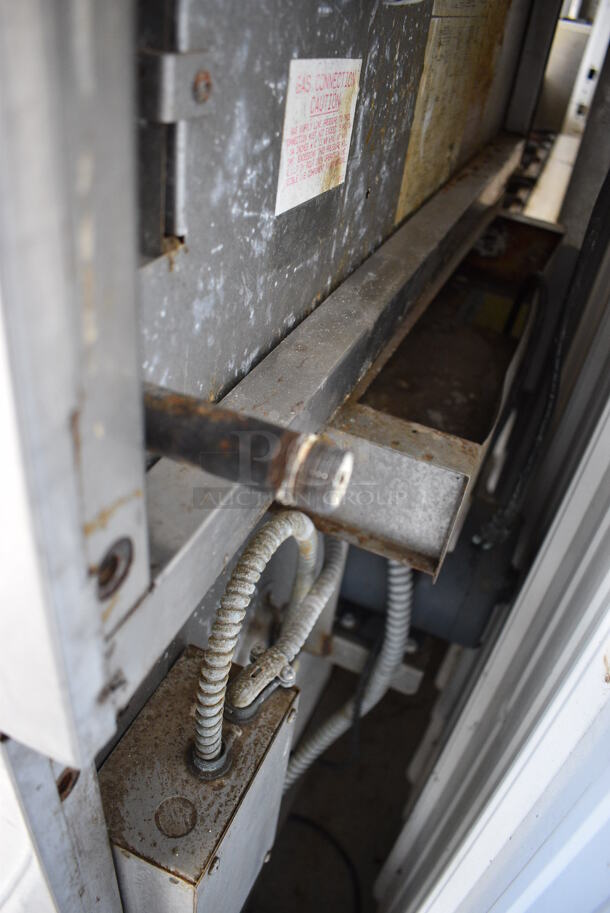 2 FANTASTIC! Blodgett Stainless Steel Commercial Natural Gas Powered Full Size Convection Oven w/ View Through Doors, Metal Oven Racks and Thermostatic Controls on Commercial Casters. 38x39x73. 2 Times Your Bid! - Image 11 of 11