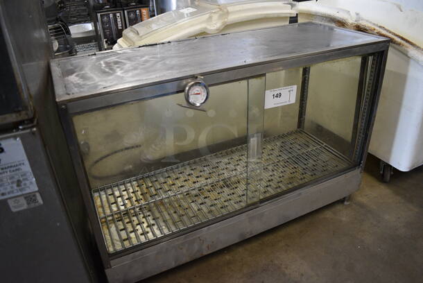 Metal Countertop Electric Powered Warming Cabinet Merchandiser. 36x14x23.5. Tested and Working! - Image 4 of 10