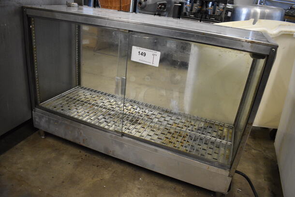 Metal Countertop Electric Powered Warming Cabinet Merchandiser. 36x14x23.5. Tested and Working! - Image 8 of 10