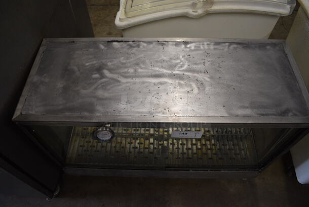 Metal Countertop Electric Powered Warming Cabinet Merchandiser. 36x14x23.5. Tested and Working! - Image 5 of 10