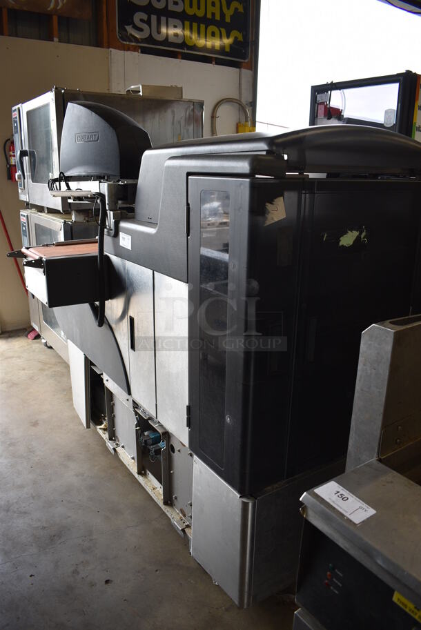 MARVELOUS! Hobart Model AWS Metal Commercial Floor Style Wrapping Station w/ Hobart Model EPCP Touch Screen and Label Printer on Commercial Casters. 120/208-240 Volts, 1 Phase. 75x46x70 - Image 6 of 7