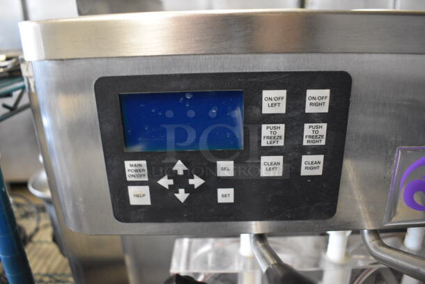BEAUTIFUL! 2011 Stoelting Model F231-38I2 Stainless Steel Commercial Floor Style Air Cooled 2 Flavor w/ Twist Soft Serve Ice Cream Machine on Commercial Casters. 208-240 Volts, 1 Phase. 22x34x55 - Image 4 of 11