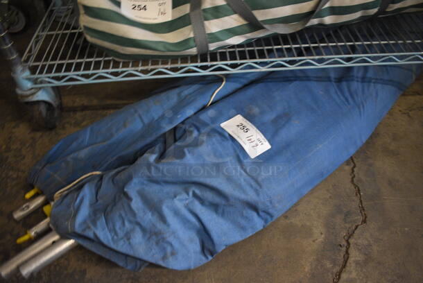 ALL ONE MONEY! Lot of 2 Blue Bags w/ Poles!   - Image 2 of 3