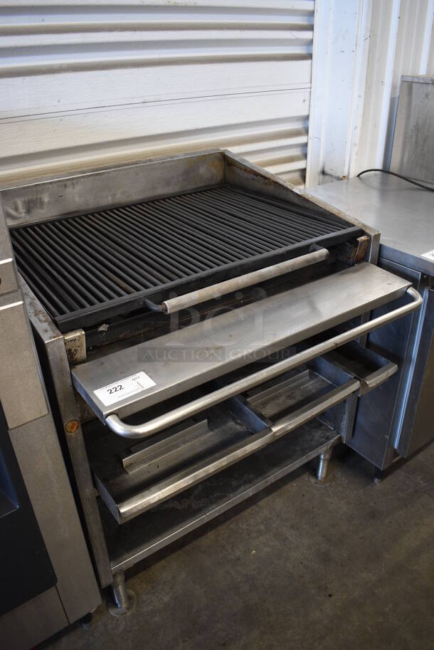 GREAT! Stainless Steel Commercial Natural Gas Powered Charbroiler w/ Undershelf. 36x36x41.5 - Image 4 of 7