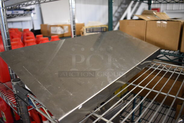 Stainless Steel Shelf w/ Brackets. 21x9x4.5