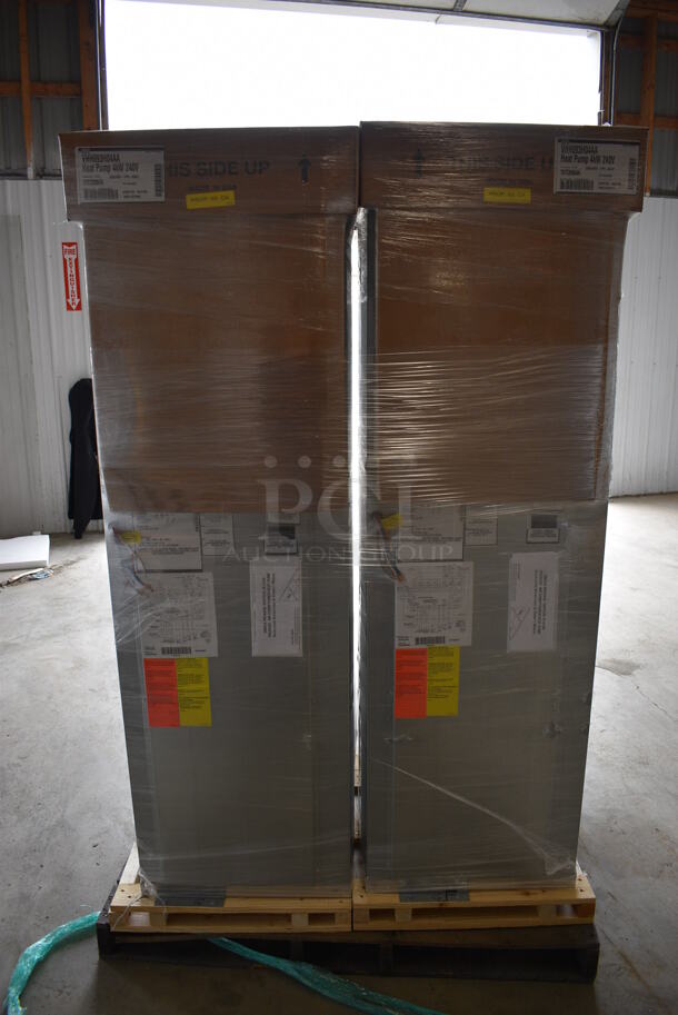 4 BRAND NEW WRAPPED ON PALLET Amana Model VHH093H04AA Metal Commercial Vertical Heat Pump. Stock Picture Used. 208/240 Volts, 1 Phase. 20x20x67. 4 Times Your Bid! - Image 11 of 12