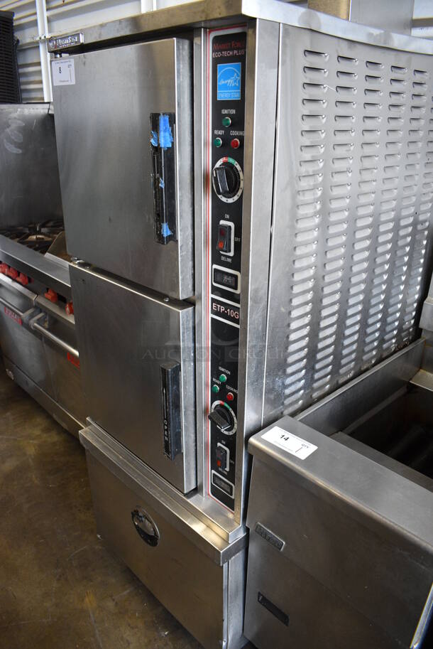 AWESOME! Market Forge Model ETP-10G ENERGY STAR Eco-Tech Plus Natural Gas Powered Double Deck Steam Cabinet. 24x33.5x75 - Image 2 of 9
