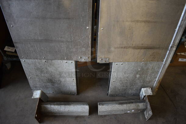 2 Metal Swinging Kitchen Doors w/ Bases. 24x10x79. 2 Times Your Bid! - Image 9 of 9
