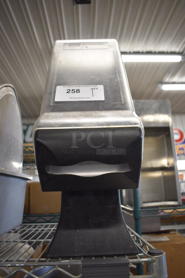 Tork Xpressnap Clear and Black Poly Countertop Napkin Dispenser. 7.5x11x22 - Image 3 of 4