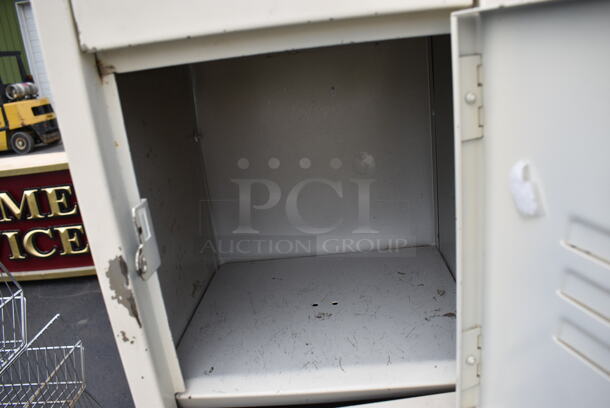 Tan Metal 24 Cubby Locker. 48x12x72 - Image 4 of 4