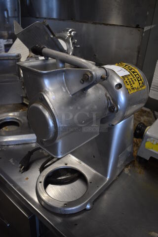 NICE! Stainless Steel Commercial Countertop Cheese Grater. 115 Volts, 1 Phase. 7.5x15.5x16. Tested and Does Not Power On