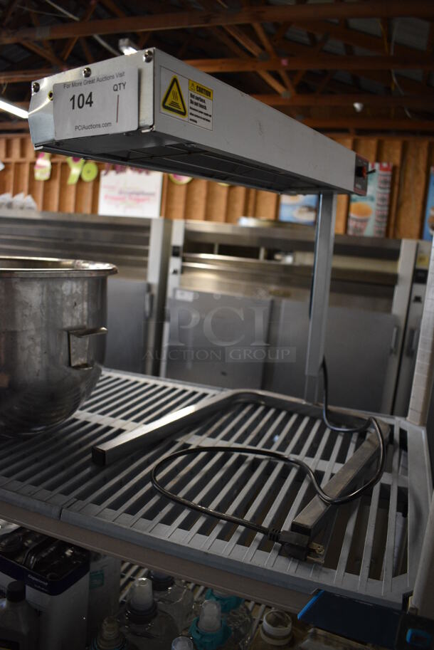 Metal Commercial Countertop Heat Strip Warming Lamp. 14x25x20. Tested and Working! - Image 1 of 5