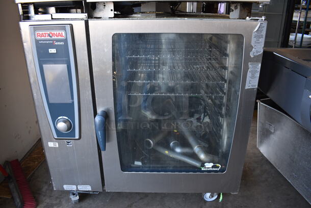 2 GORGEOUS! 2011 Rational 5Senses Stainless Steel Commercial Combitherm Self Cooking Center Convection Ovens on Commercial Casters. Top Model: SCC WE 62. Bottom Model: SCC WE 102. 480 Volts, 3 Phase. 42x41x73. 2 Times Your Bid! - Image 6 of 10