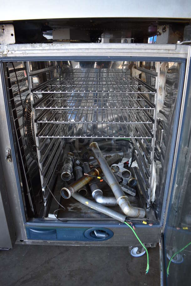 2 GORGEOUS! 2011 Rational 5Senses Stainless Steel Commercial Combitherm Self Cooking Center Convection Ovens on Commercial Casters. Top Model: SCC WE 62. Bottom Model: SCC WE 102. 480 Volts, 3 Phase. 42x41x73. 2 Times Your Bid! - Image 7 of 10