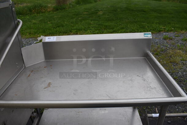 Stainless Steel Commercial Right Side Clean Side Dishwasher Table. Goes GREAT w/ Items 424 and 425! 47x30x44 - Image 2 of 4