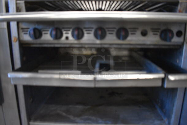 GREAT! Stainless Steel Commercial Natural Gas Powered Charbroiler w/ Undershelf. 36x36x41.5 - Image 6 of 7