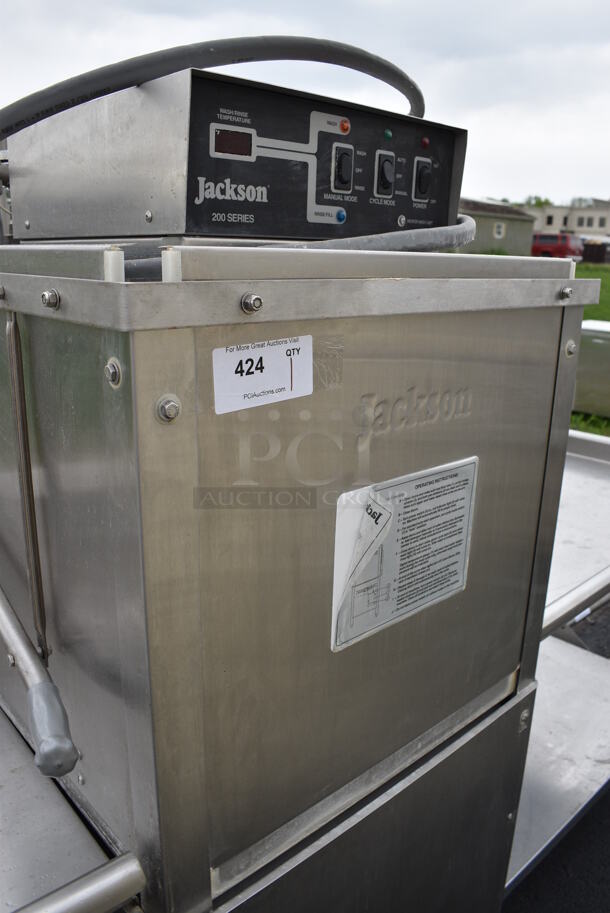 FANTASTIC! Jackson Model 200B Stainless Steel Commercial Straight Pass Through Dishwasher. 208/230 Volts, 1 Phase. Goes GREAT w/ Items 423 and 425! 31x27x64 - Image 2 of 8