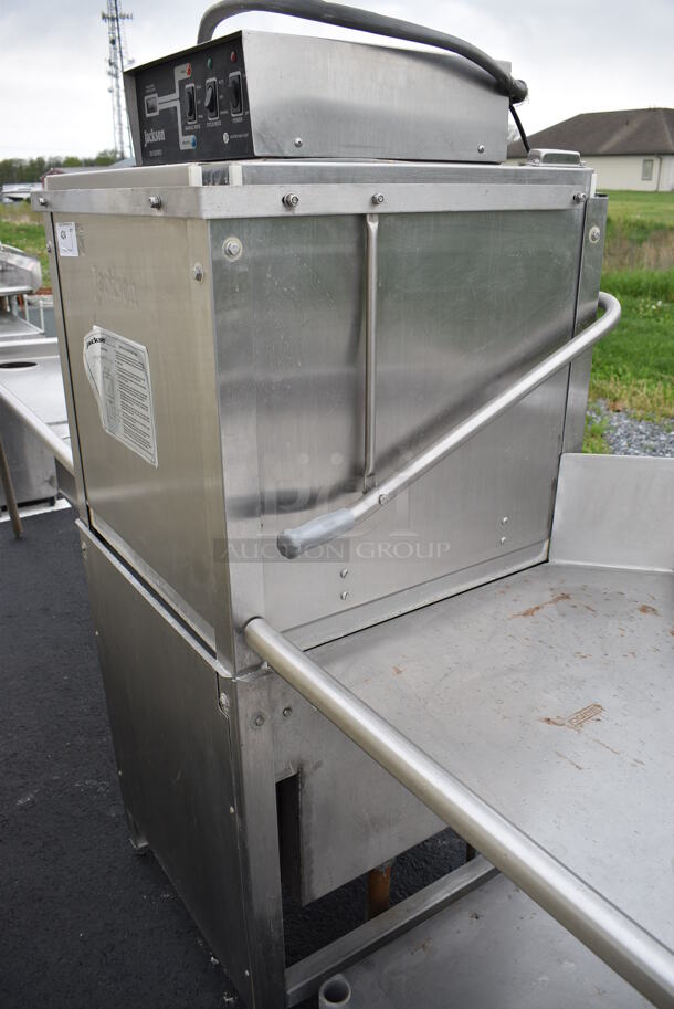 FANTASTIC! Jackson Model 200B Stainless Steel Commercial Straight Pass Through Dishwasher. 208/230 Volts, 1 Phase. Goes GREAT w/ Items 423 and 425! 31x27x64 - Image 5 of 8