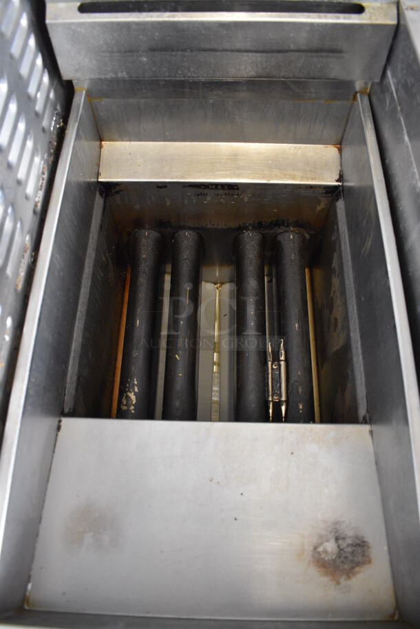 NICE! 2016 Pitco Frialator Model SG14 Stainless Steel Commercial Floor Style Natural Gas Powered Deep Fat Fryer on Commercial Casters. 15.5x34.5x46 - Image 4 of 7