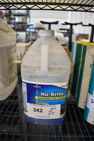 2 Various Jugs; Nu Brite Coil Cleaner and Arcofleet S3 Plus. 6x6x12, 9x4x10. 2 Times Your Bid!