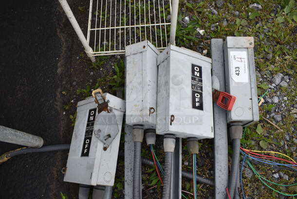 4 GE Gray Metal Heavy Duty Safety Switches. 7x5x36. 4 Times Your Bid! - Image 2 of 3