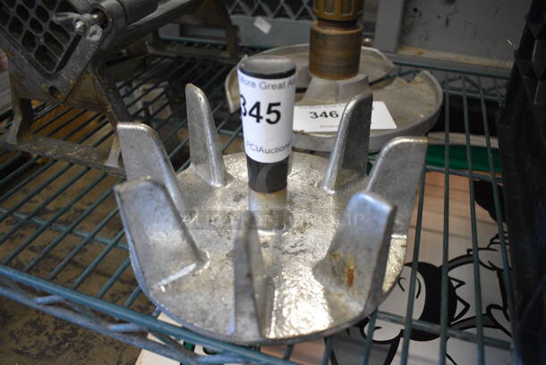 Metal Commercial Pusher For Vegetable Chute. 7.5x7.5x5 - Image 1 of 2