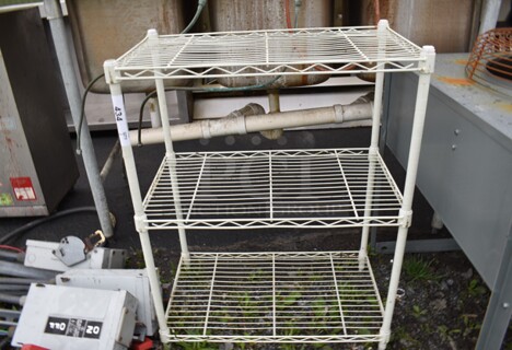 White 3 Tier Metro Style Shelving Unit. 23x13x30