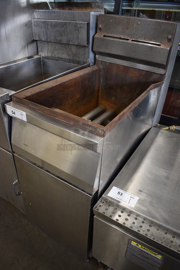 NICE! Cecilware Stainless Steel Commercial Floor Style Propane Gas Powered Deep Fat Fryer. 15.5x30x44.5 - Image 2 of 7