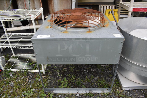 FANTASTIC! 2016 Manitowoc Model IY1496N-261 ENERGY STAR Stainless Steel Commercial Ice Machine Head on Stainless Steel Commercial Ice Bin w/ Manitowoc Model JC1395-261 Metal Commercial Remote Fan. 208-230 Volts, 1 Phase. 48x36x80, 30x30x32 - Image 8 of 12