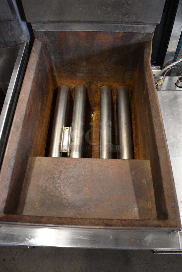 NICE! Cecilware Stainless Steel Commercial Floor Style Propane Gas Powered Deep Fat Fryer. 15.5x30x44.5 - Image 3 of 7