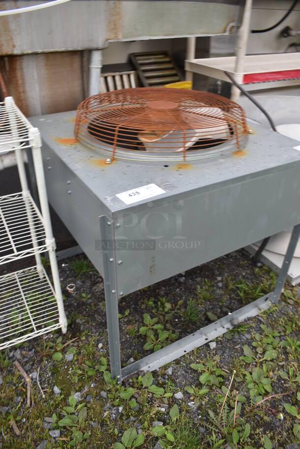 FANTASTIC! 2016 Manitowoc Model IY1496N-261 ENERGY STAR Stainless Steel Commercial Ice Machine Head on Stainless Steel Commercial Ice Bin w/ Manitowoc Model JC1395-261 Metal Commercial Remote Fan. 208-230 Volts, 1 Phase. 48x36x80, 30x30x32 - Image 9 of 12