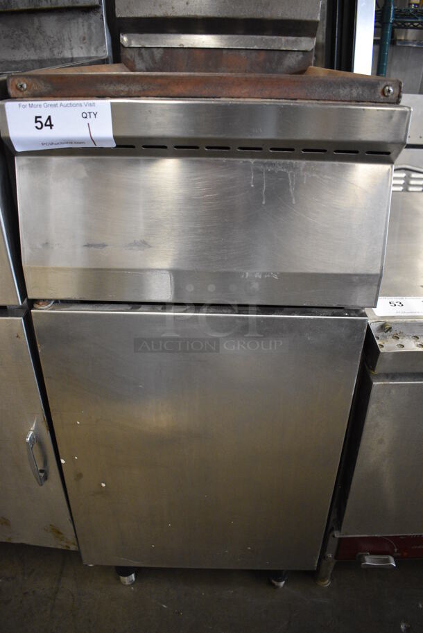 NICE! Cecilware Stainless Steel Commercial Floor Style Propane Gas Powered Deep Fat Fryer. 15.5x30x44.5 - Image 5 of 7