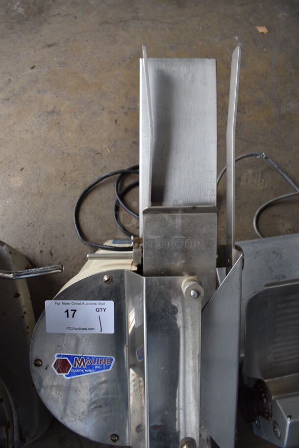 SWEET! Moline Model 250 Stainless Steel Commercial Countertop Bagel Slicer. 115 Volts, 1 Phase. 13.5x32x20. Tested and Working! - Image 4 of 8