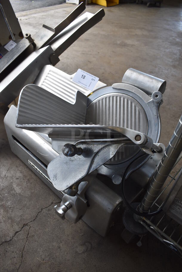 GREAT! Globe Model 685 Stainless Steel Commercial Countertop Meat Slicer w/ Blade Sharpener. 24x20x19. Tested and Does Not Power On - Image 2 of 8