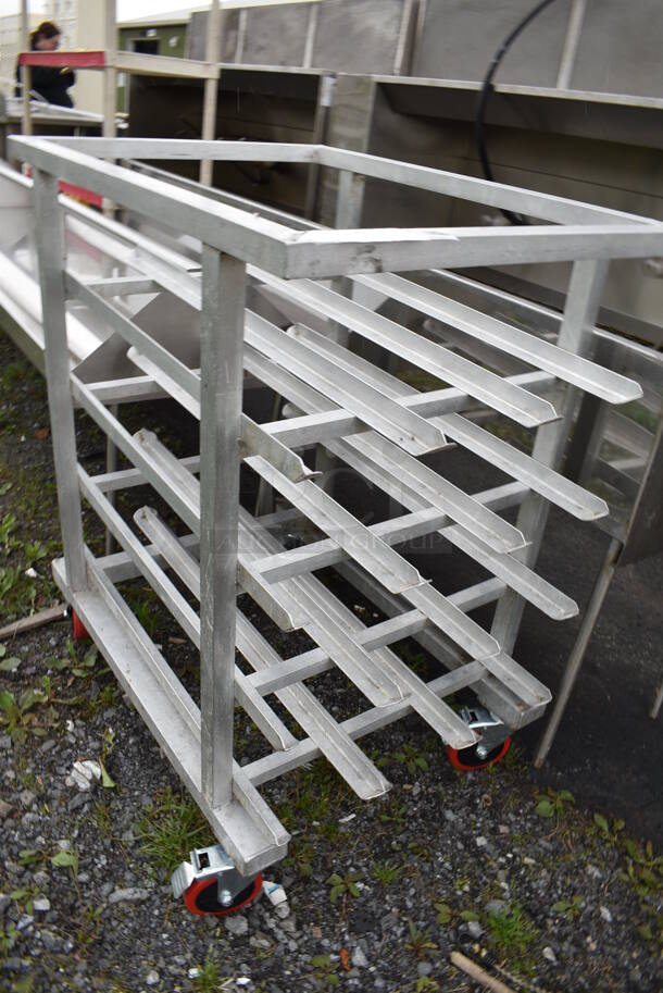 Metal Commercial Pan Transport Rack on Commercial Casters. 25.5x35x45 - Image 2 of 4