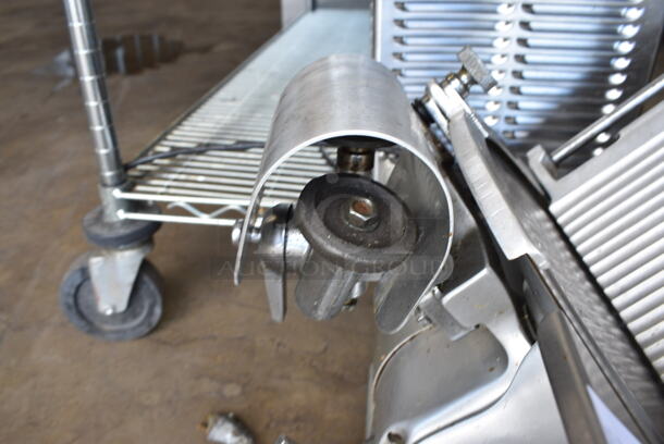 GREAT! Globe Model 685 Stainless Steel Commercial Countertop Meat Slicer w/ Blade Sharpener. 24x20x19. Tested and Does Not Power On - Image 5 of 8
