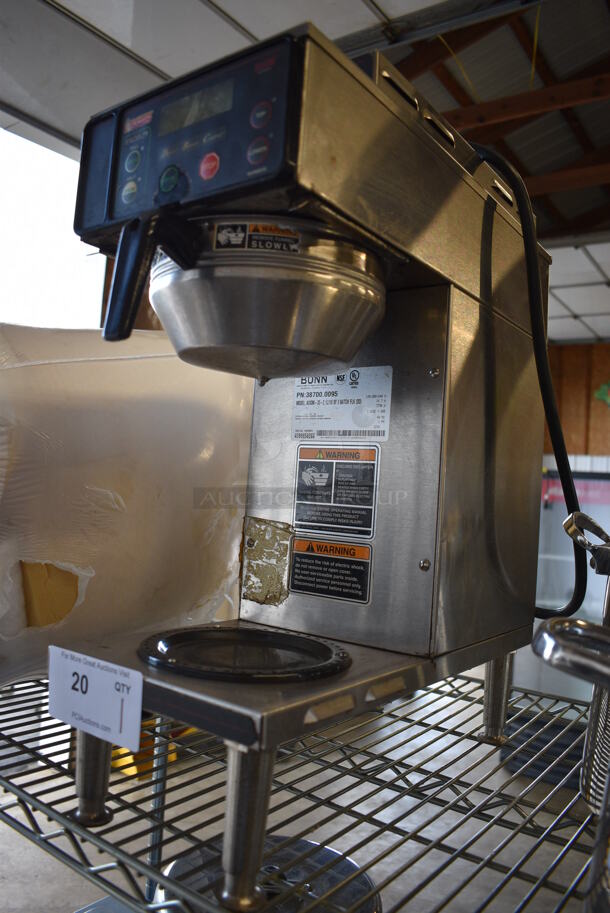 NICE! 2014 Bunn Model AXIOM-35-2 Stainless Steel Commercial Countertop 2 Burner Coffee Machine w/ Metal Brew Basket. 120/208-240 Volts, 1 Phase. 8x18x23 - Image 2 of 6