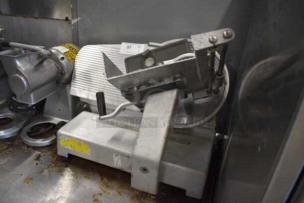 NICE! Metal Commercial Countertop Meat Slicer. 26x24x22. Tested and Working! - Image 6 of 6