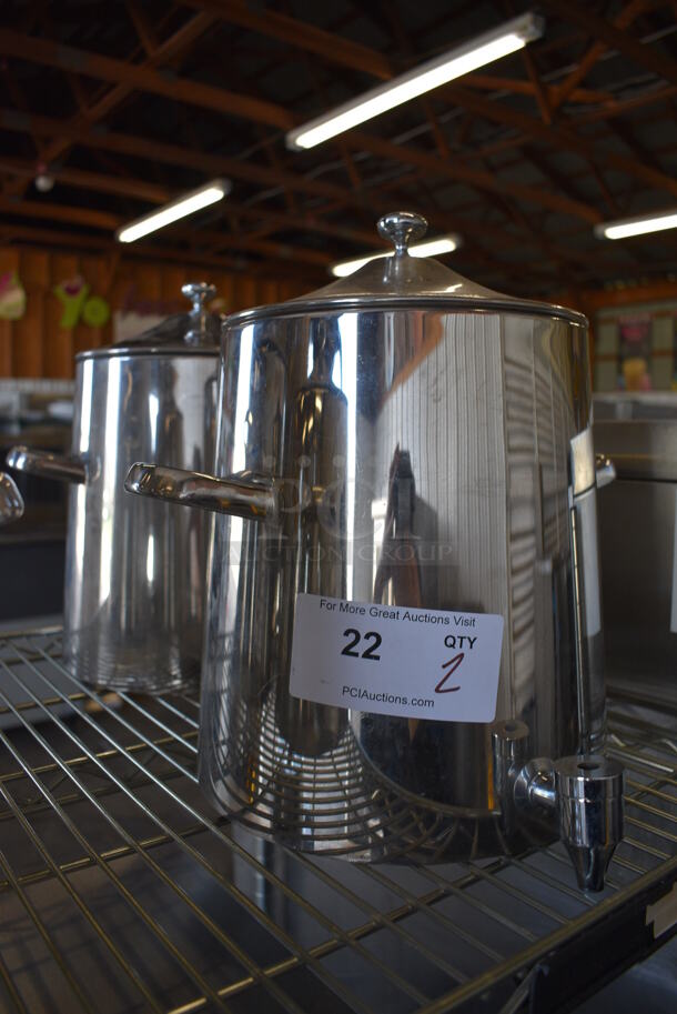 2 Metal Beverage Holder Dispensers w/ Lid. 12x12x14. 2 Times Your Bid! - Image 2 of 5
