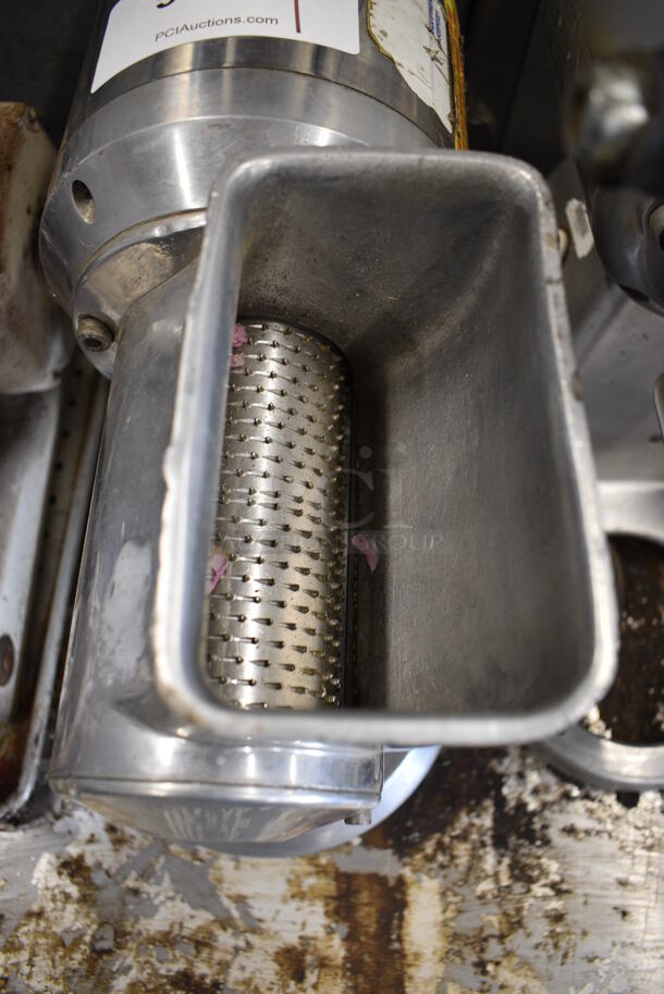 NICE! Model GR 12/S Stainless Steel Commercial Countertop Cheese Grater. 115 Volts, 1 Phase. 9.5x16.5x13.5. Cannot Test - Unit Needs New Power Switch - Image 4 of 6