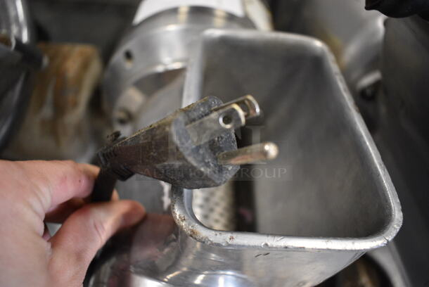 NICE! Model GR 12/S Stainless Steel Commercial Countertop Cheese Grater. 115 Volts, 1 Phase. 9.5x16.5x13.5. Cannot Test - Unit Needs New Power Switch - Image 5 of 6