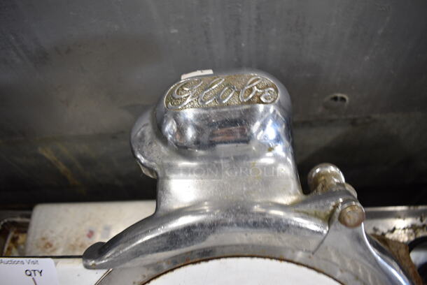 NICE! Globe Metal Commercial Countertop Meat Slicer w/ Blade Sharpener. 115 Volts, 1 Phase. 25x21x18. Tested and Working! - Image 3 of 7