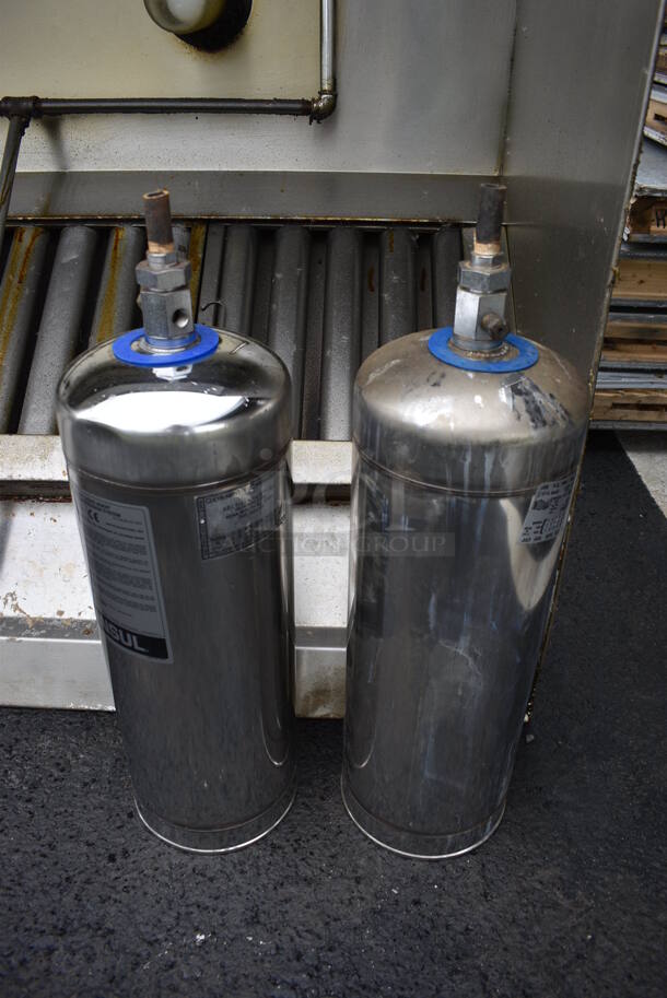 FANTASTIC! 9.5' CaptiveAire Self Contained Stainless Steel Commercial Grease Hood w/ Filters, Lights and Make Up Air Vent and Metal Commercial Rooftop Mushroom Exhaust Fan. 208/230 Volts, 1 Phase.. 117.5x67.5x24, 40x40x34 - Image 3 of 12