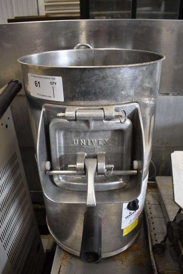 GREAT! Univex G Peeler Stainless Steel Commercial Countertop Potato Peeler. 15x19x24. Tested and Working! - Image 1 of 6