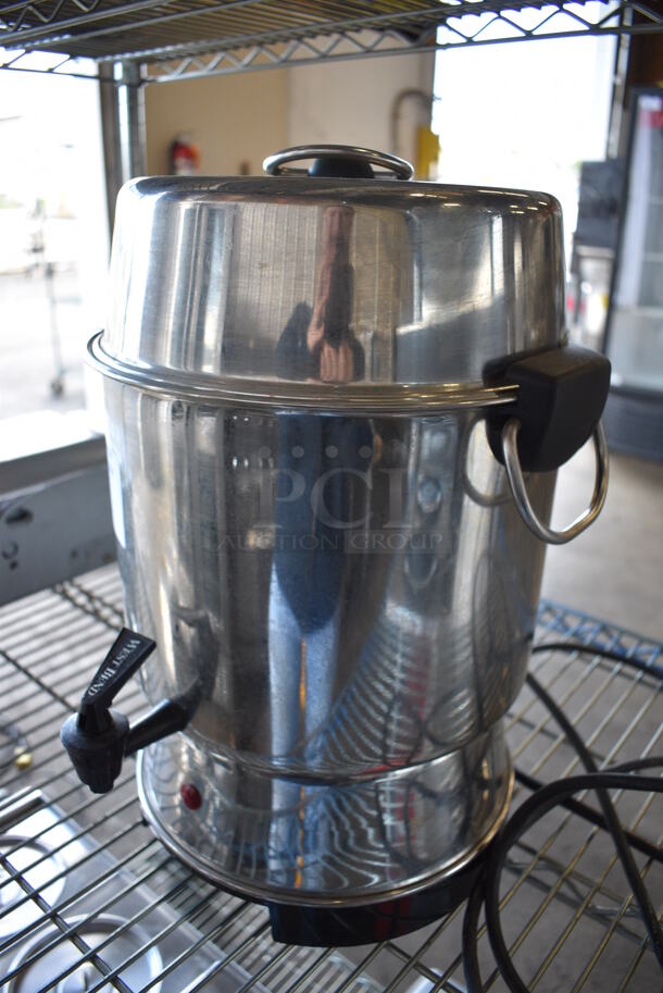 Metal Countertop Percolating Urn w/ Lid. 11x12.5x17 - Image 2 of 5