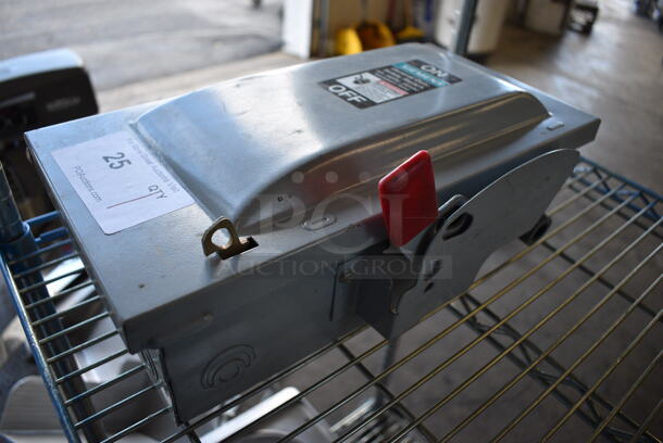 Siemens Gray Metal General Duty Safety Switch. 240 Volts, 1 Phase. 9x15.5x7 - Image 2 of 5