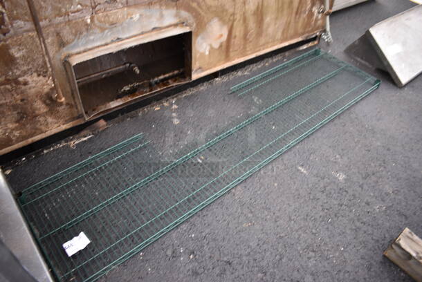 Green Finish Metro Style Shelf. 72x18x1.5 - Image 3 of 3
