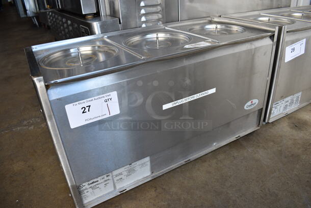 NICE! 2011 Crathco Model D35-3 Stainless Steel Commercial Countertop Refrigerated Beverage Machine Base. 120 Volts, 1 Phase. 25.5x10.5x14. Tested and Working! - Image 3 of 6