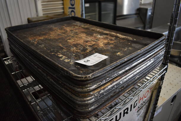11 Metal Full Size Baking Pans. 18x26x1. 11 Times Your Bid! - Image 2 of 3